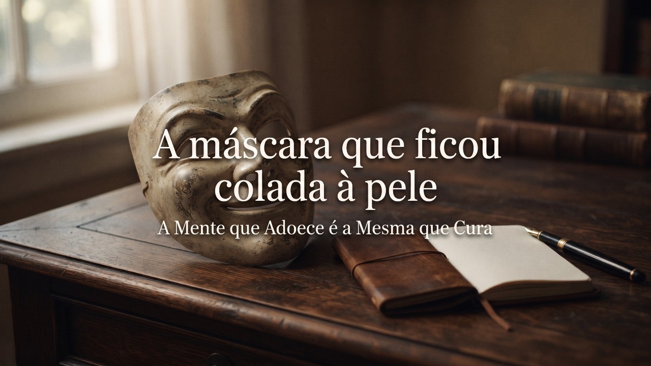  A máscara que ficou colada à pele